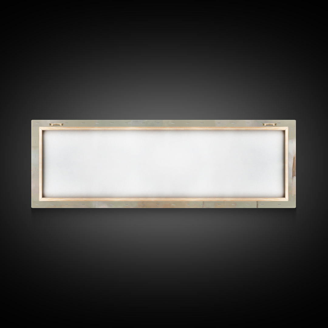 Quiet Disciples Dawn | Framed Canvas Print | Christian Art Painting | Minimalist Christian Art | Panoramic Wall Art | Jesus Canvas Art | Su
