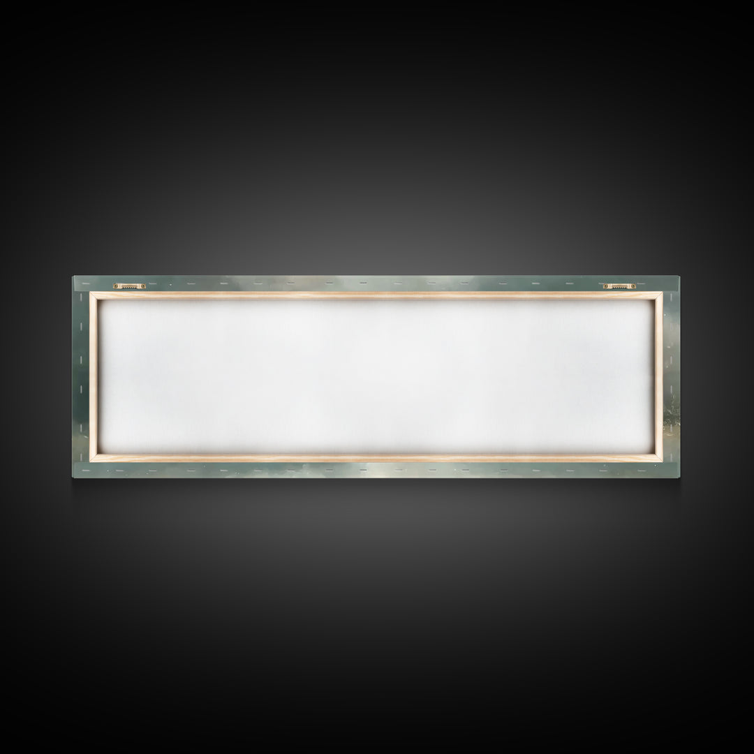 Last Covenant Stillness | Framed Canvas Print | Christian Painting | Moody Christian Art | Panoramic Art | Jesus Painting | Christian Wall