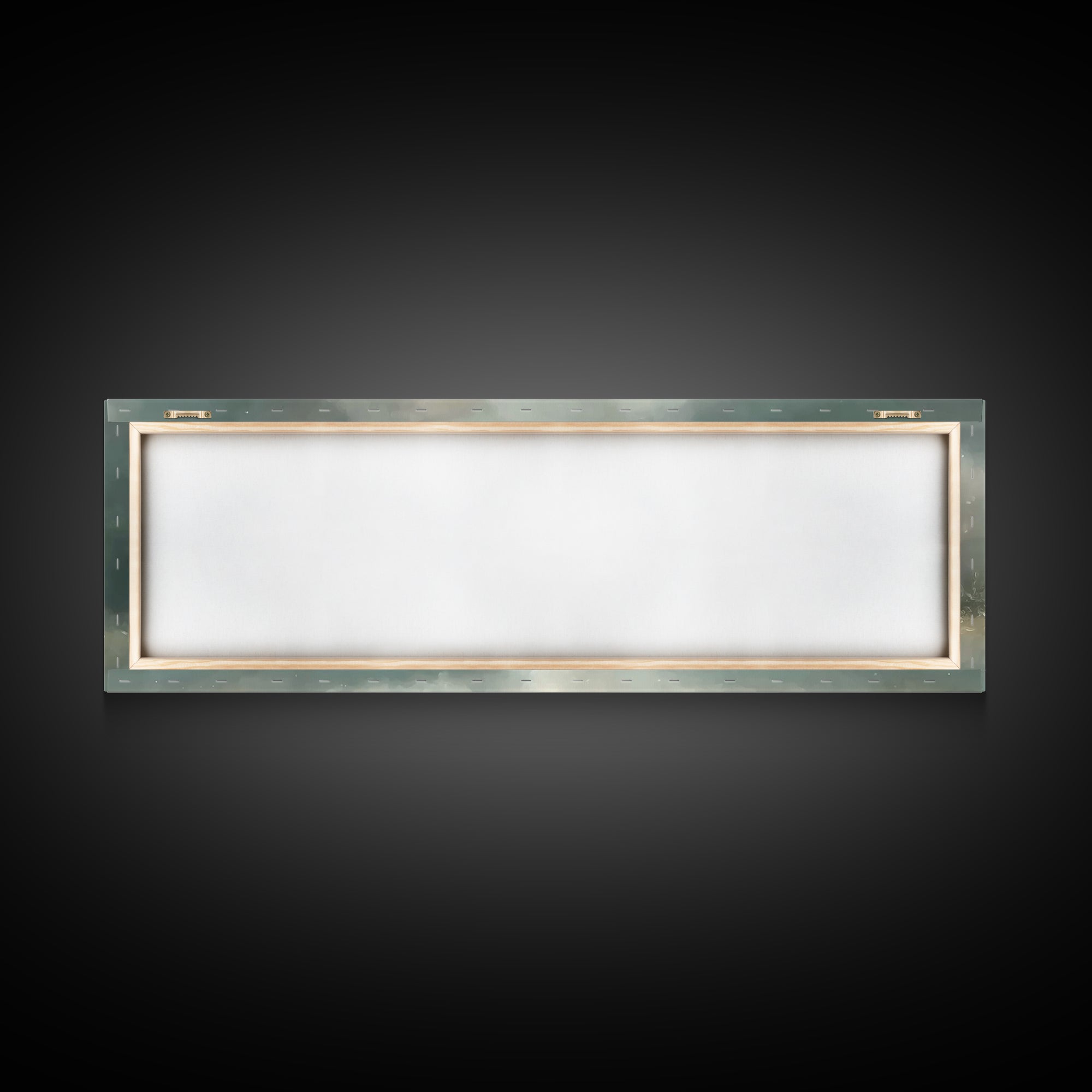 Last Covenant Stillness | Framed Canvas Print | Christian Painting | Moody Christian Art | Panoramic Art | Jesus Painting | Christian Wall
