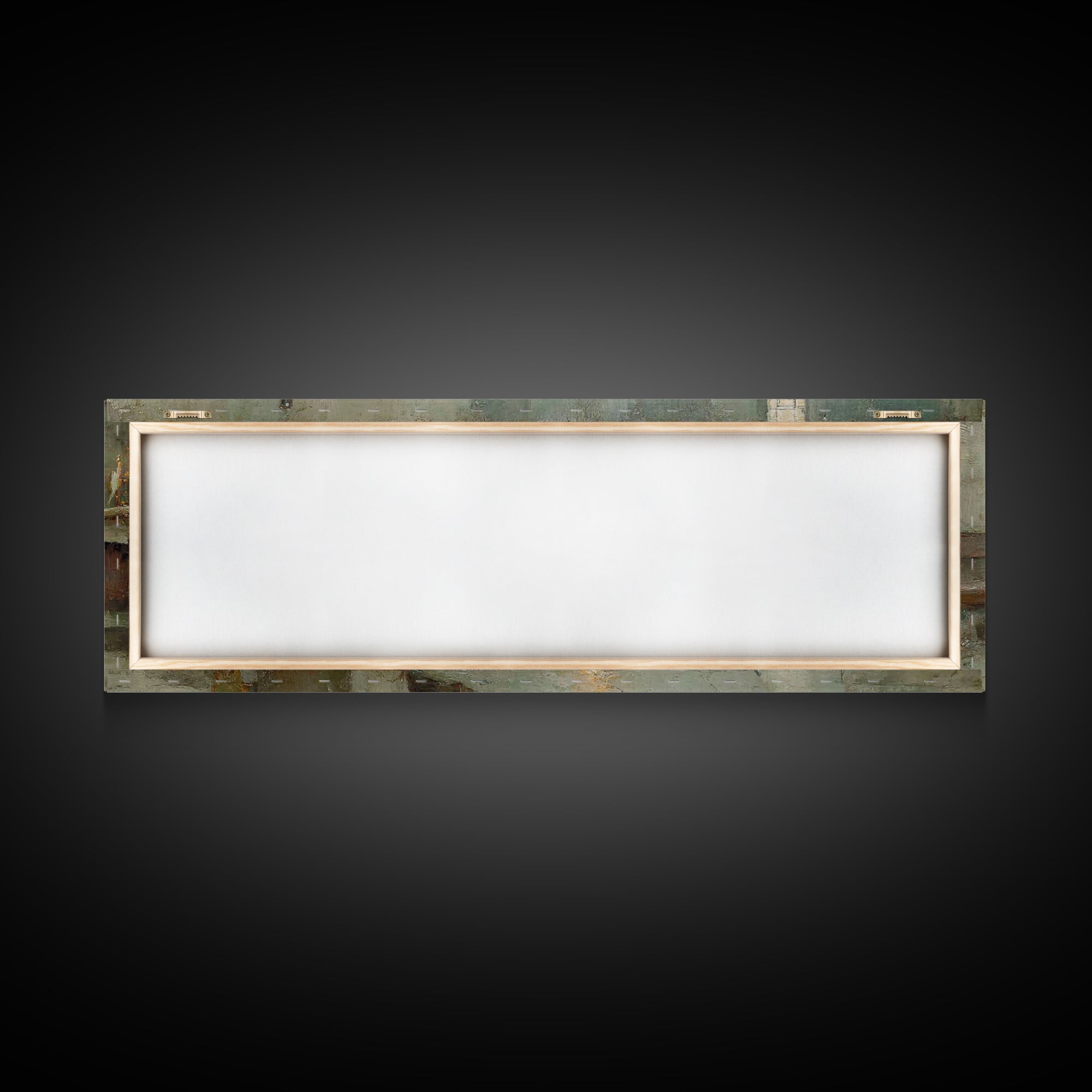 Sanctuary Candles | Framed Canvas Print | Christian Wall Art | Panoramic Painting | Christian Art Print | Christmas Art | Subtle Christian