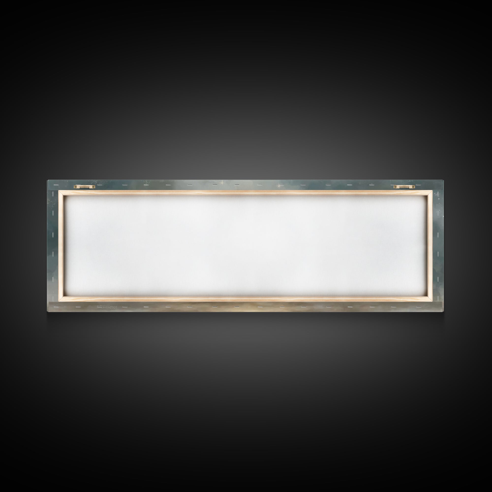 Starry Night Manger - Framed Canvas Print - Panoramic Print - Christian Christmas Art - Christian Art Canvas - Jesus Painting