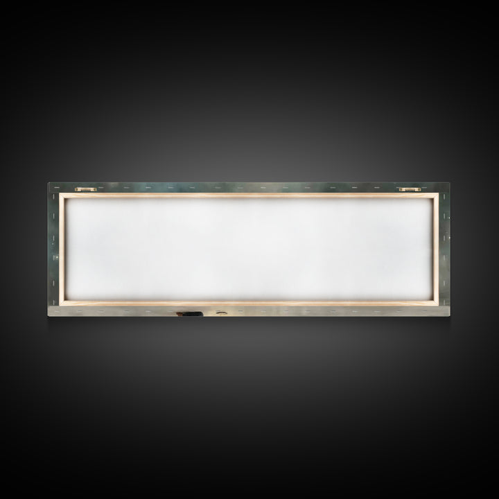 Faithful Candlelight – Framed Canvas Print – Christian Art Canvas – Panoramic Wall Art – Christmas Art – Christian Gift – Modern Christian