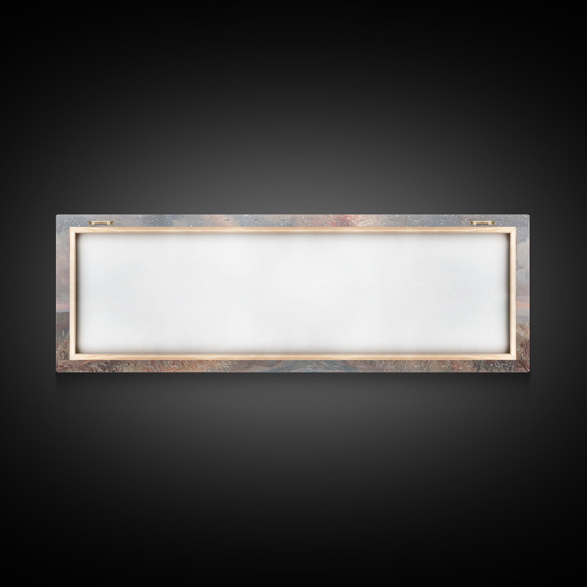 Glory In The Heights – Framed Canvas Print – Panoramic Wall Art – Christian Art Canvas – Christian Christmas Art – Jesus Painting – Christi