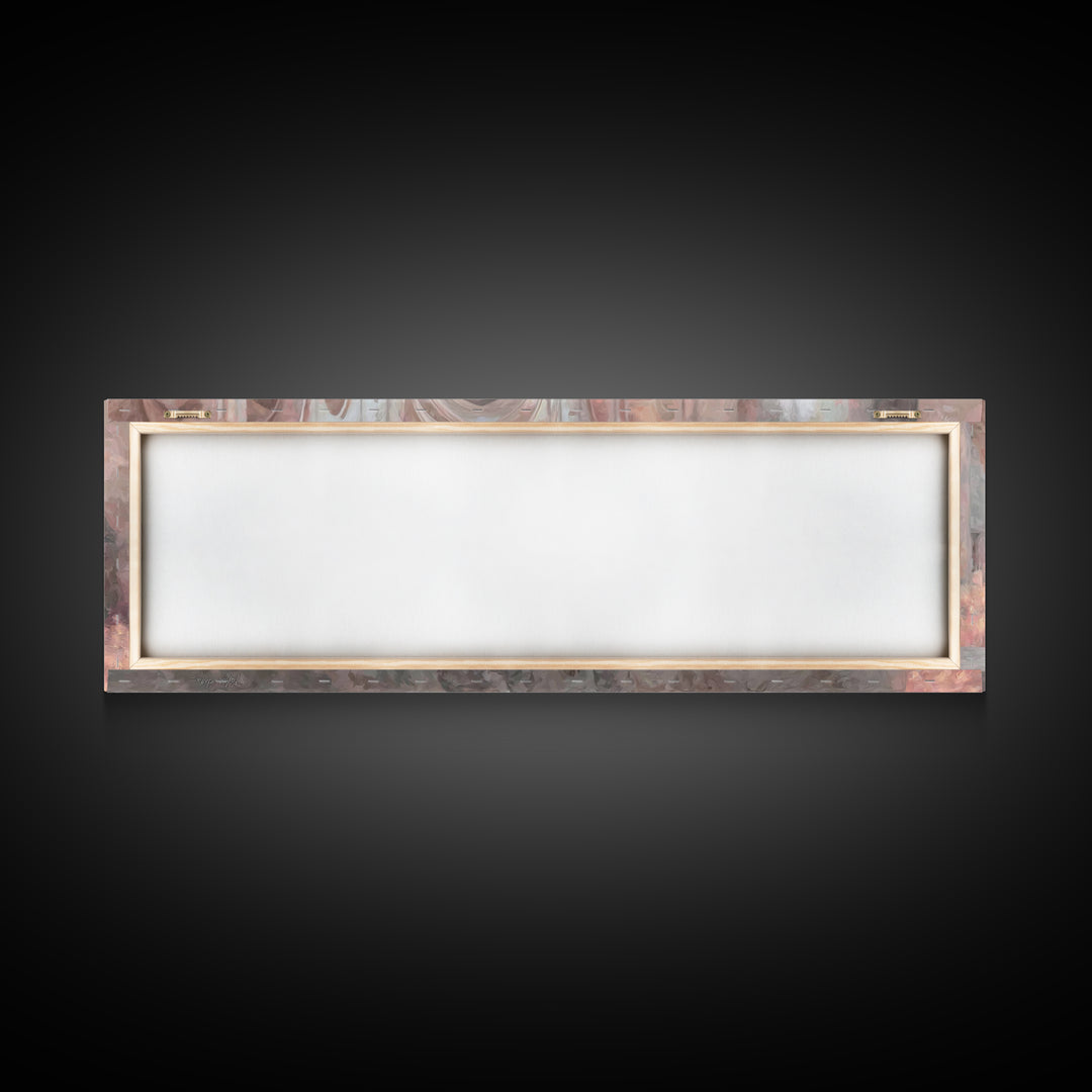 Temple Of Light, Framed Canvas Print, Christian Wall Art, Panoramic Art, Christian Art Canvas, Christmas Art Prints, Christian Decoration