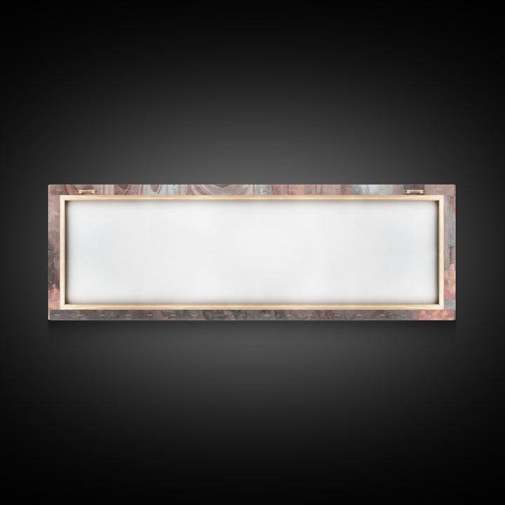 Temple Of Light, Framed Canvas Print, Christian Wall Art, Panoramic Art, Christian Art Canvas, Christmas Art Prints, Christian Decoration