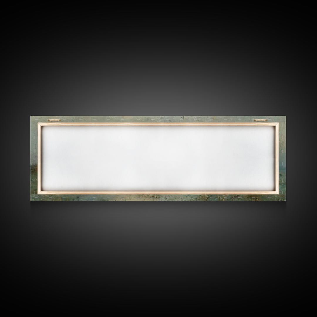 Saintly Evening Calm – Framed Canvas Print – Panoramic Art – Christian Wall Art – Christian Art Canvas – Christmas Art – Christian Painting