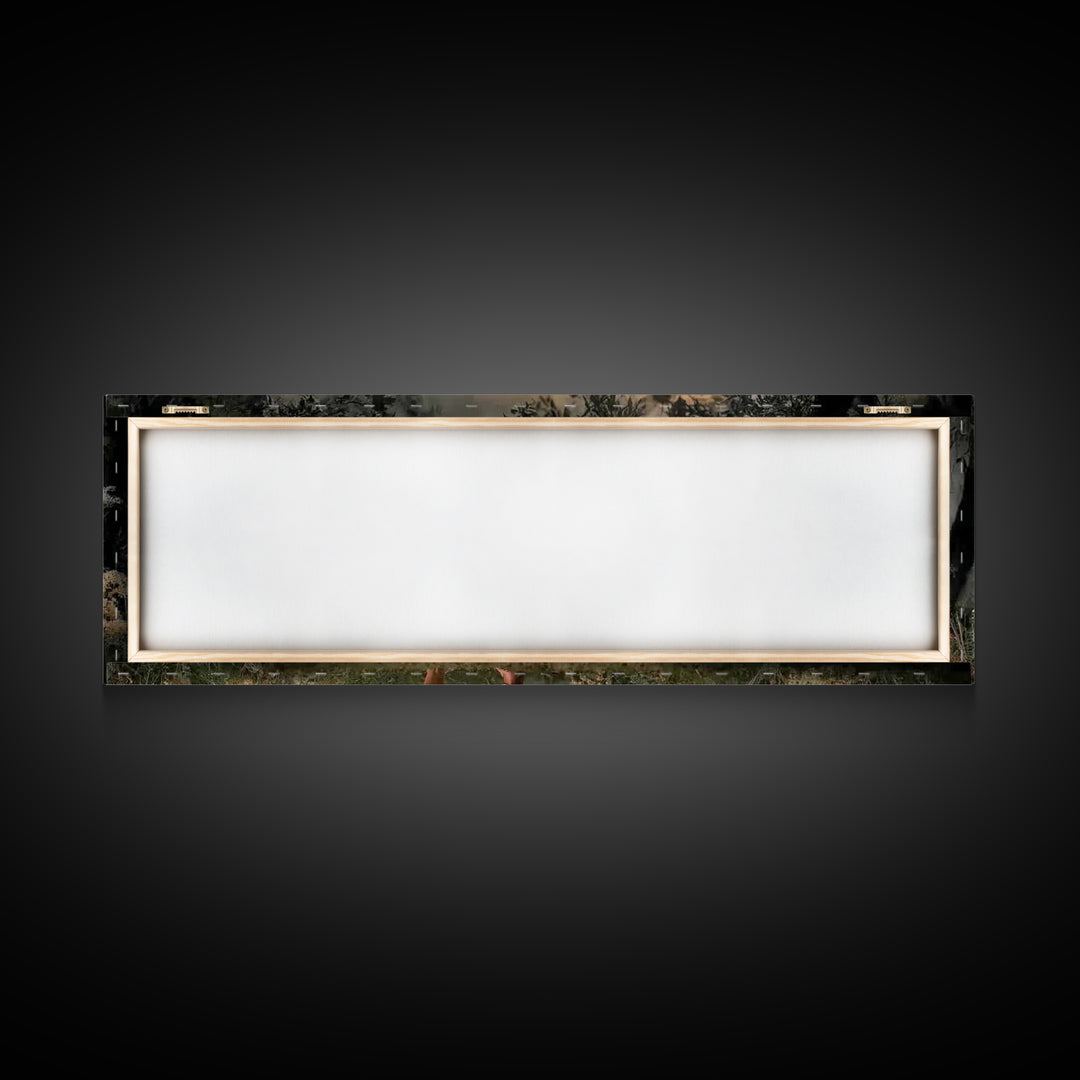 Walking In His Light | Framed Canvas Print | Christian Wall Art | Panoramic Frame | Christian Art Canvas | Christian Art | Christian Gift