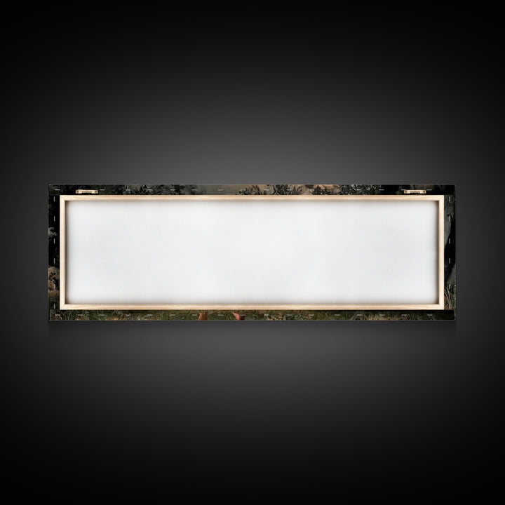 Walking In His Light | Framed Canvas Print | Christian Wall Art | Panoramic Frame | Christian Art Canvas | Christian Art | Christian Gift