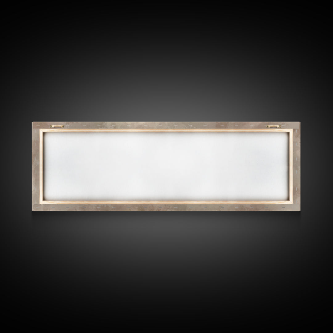 Silent Glory | Framed Canvas Print | Christian Wall Art | Christian Art Canvas | Christmas Art | Panoramic Frame | Christian Christmas Art