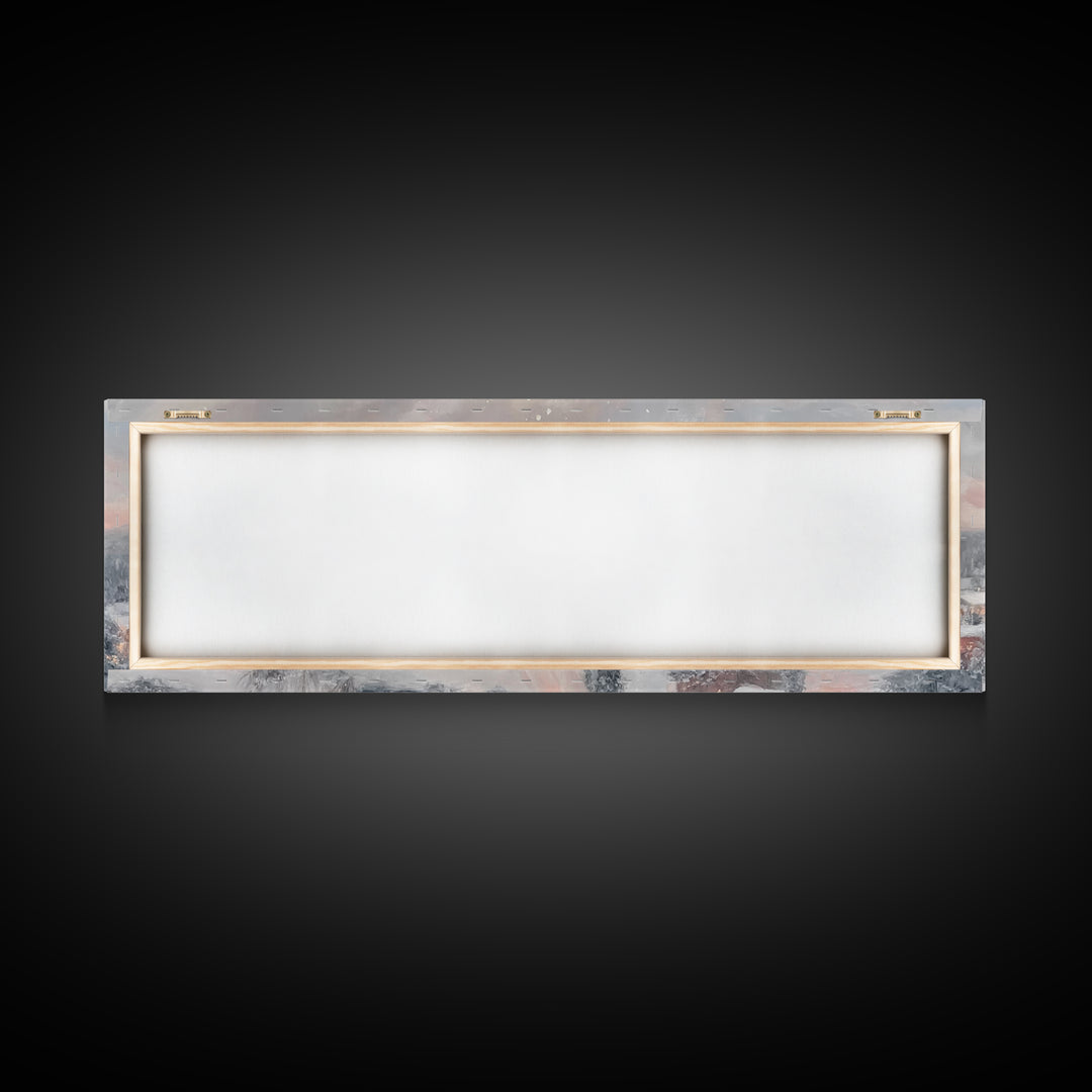 Angel Of Peace – Framed Canvas Print – Christian Wall Art – Panoramic Frame – Christian Art Print – Christmas Art – Christian Decorations