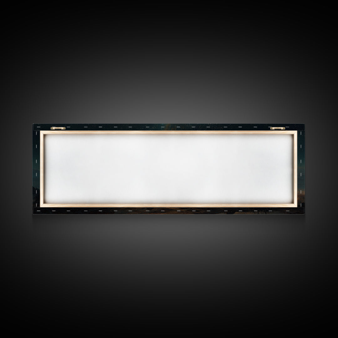 Eternal Dawn Cross – Framed Canvas Print – Panoramic Art – Christian Wall Art – Christmas Art – Christian Art Canvas – Christian Christmas