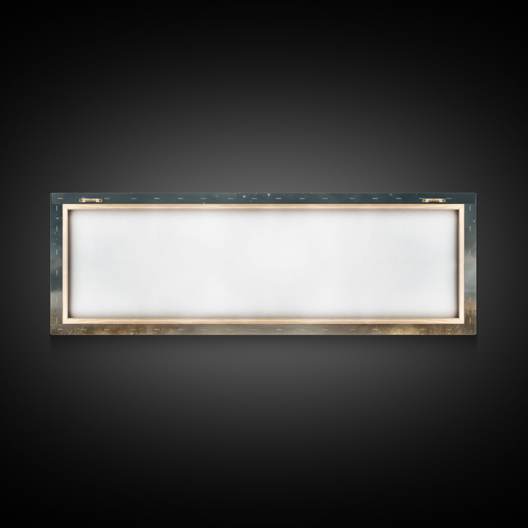 Heavenly Watchers | Framed Canvas Print | Panoramic Painting | Christian Wall Art | Christmas Art | Christian Art Canvas | Jesus Christmas