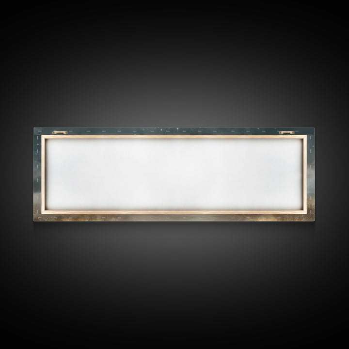 Heavenly Watchers | Framed Canvas Print | Panoramic Painting | Christian Wall Art | Christmas Art | Christian Art Canvas | Jesus Christmas