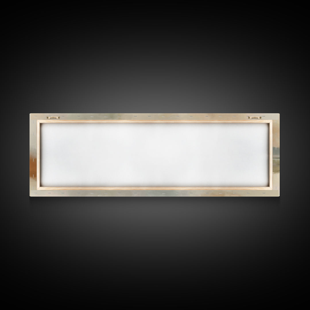 Radiant Horizon Peace | Framed Canvas Print | Christian Wall Art | Panoramic Frame | Jesus Painting | Christian Art Canvas | Christmas Art