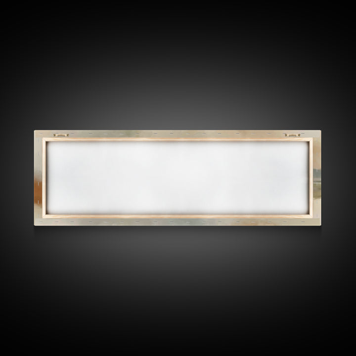 Radiant Horizon Peace | Framed Canvas Print | Christian Wall Art | Panoramic Frame | Jesus Painting | Christian Art Canvas | Christmas Art