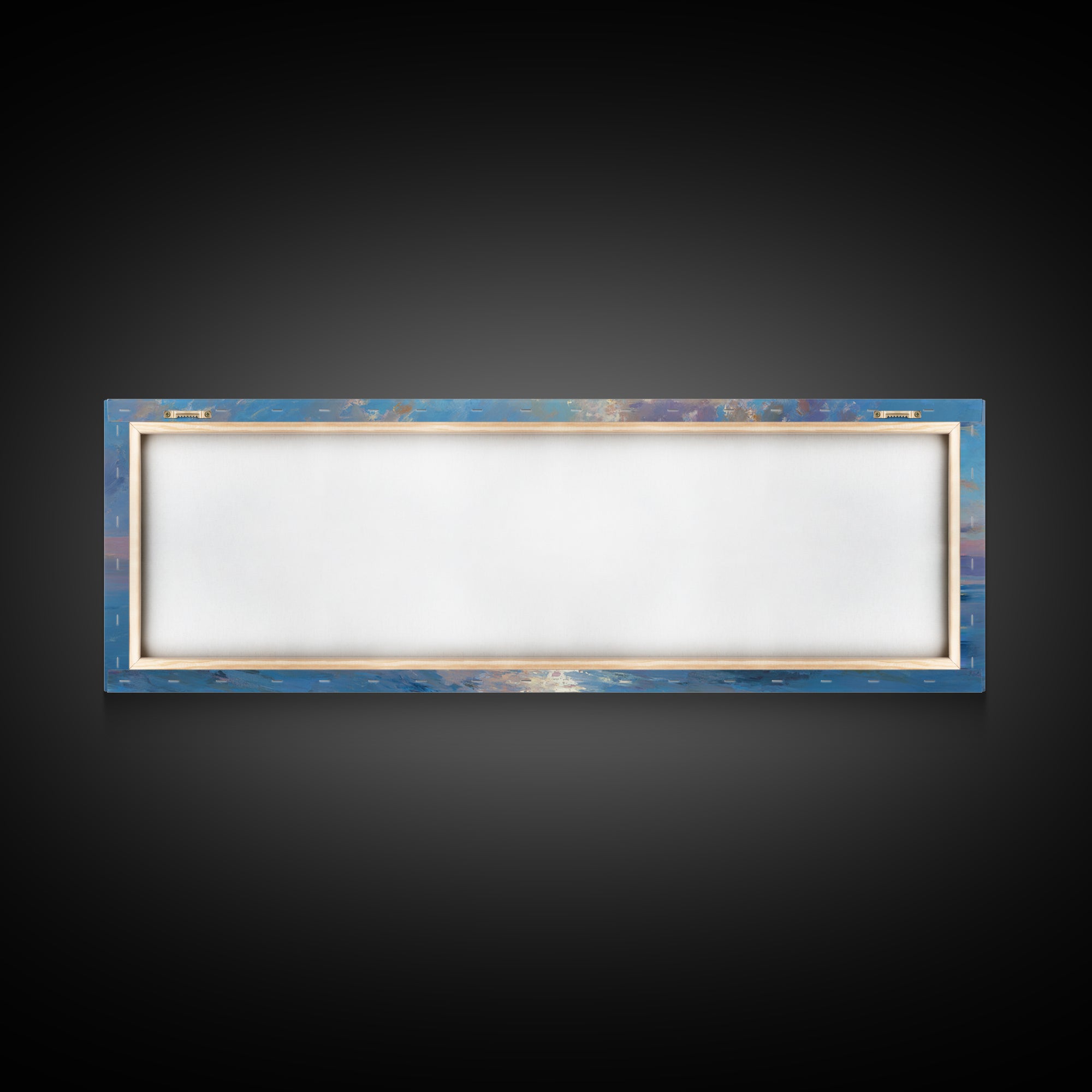 Soft Horizon Blessing – Framed Canvas Print – Panoramic Frame – Christian Art Canvas – Christian Wall Art – Jesus Painting – Christmas Art