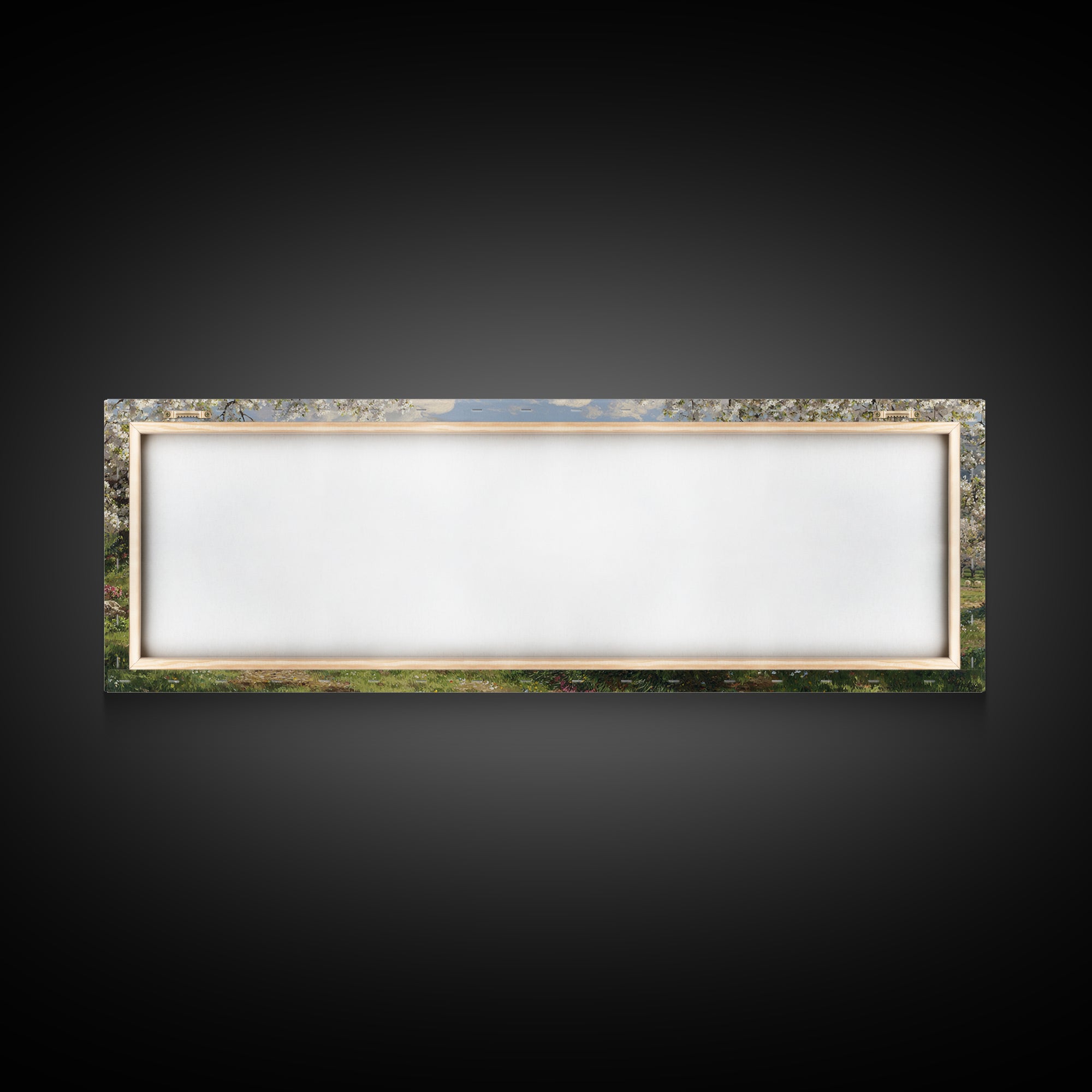 Heavenly Blossom Field – Framed Canvas Print – Christian Christmas Art – Panoramic Art – Christian Wall Art – Jesus Art Print – Christian C