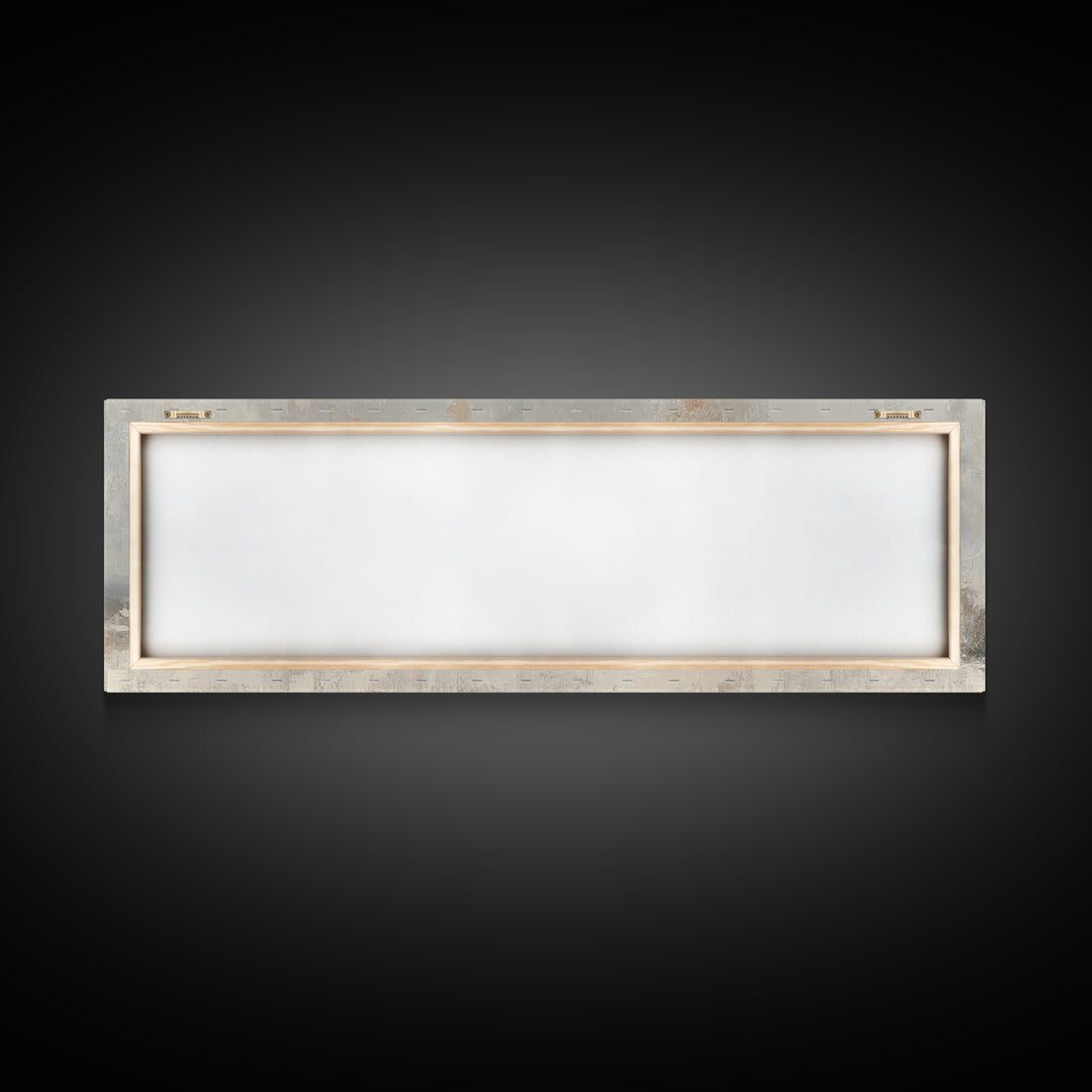 Winter Angel Rise – Framed Canvas Print – Christian Wall Art – Panoramic Art – Christian Art Print – Christmas Art – Modern Christian Art