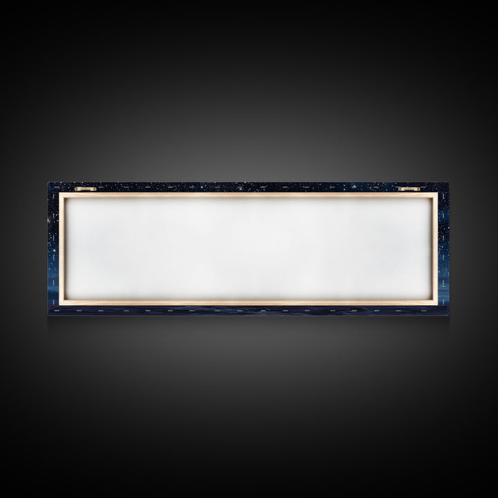 Night Of Wonder | Framed Canvas Print | Christian Christmas Art | Panoramic Art | Christian Art Canvas | Christmas Wall Art | Christian Dec