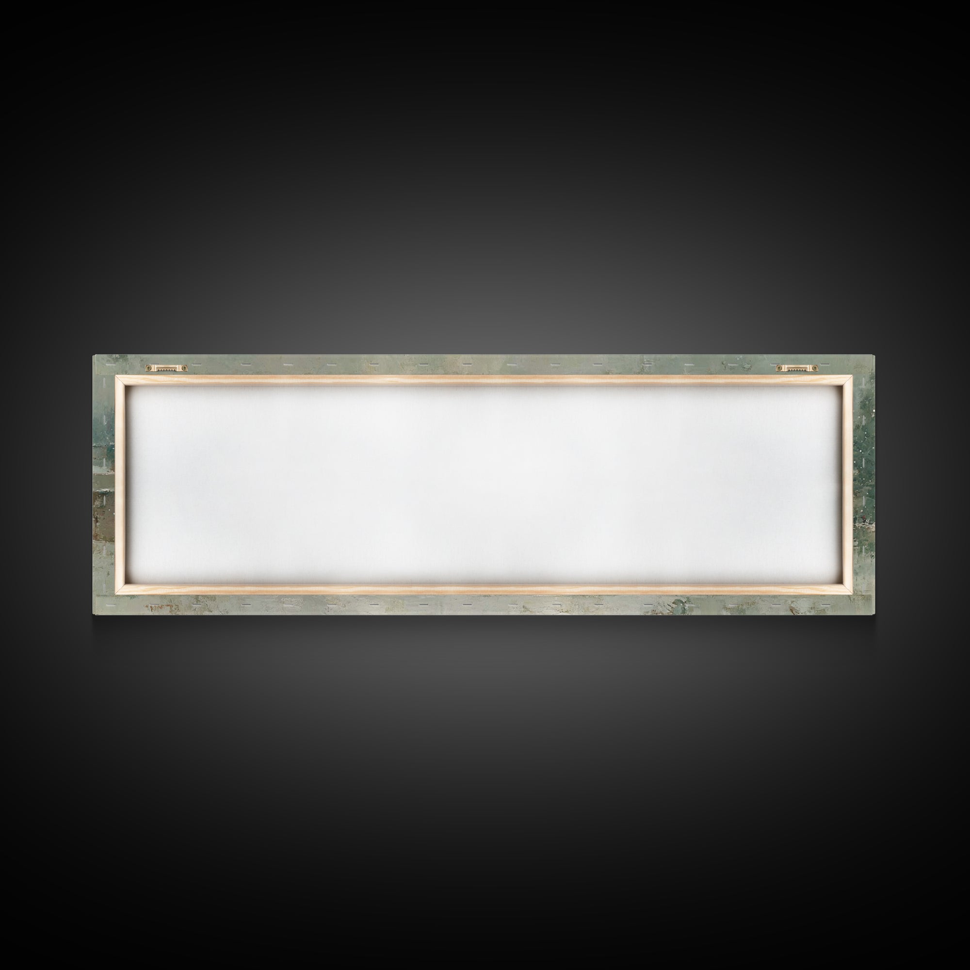 Winter Angel Blessing – Framed Canvas Print – Christian Wall Art – Panoramic Art – Christian Art Canvas – Christmas Art – Holiday Art