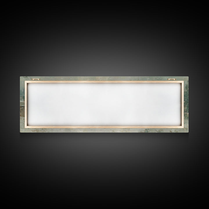 Winter Angel Blessing – Framed Canvas Print – Christian Wall Art – Panoramic Art – Christian Art Canvas – Christmas Art – Holiday Art
