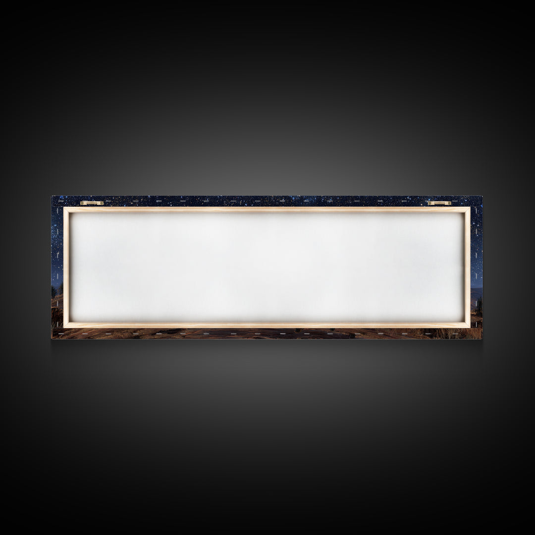 Heavenly Starland – Framed Canvas Print – Panoramic Painting – Christian Wall Art – Christian Christmas Art – Christian Art Canvas – Christ