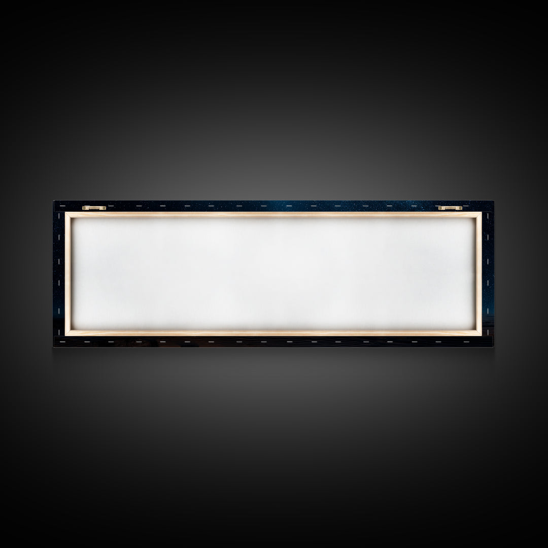 Bethlehem Night Journey | Framed Canvas Print | Christian Wall Art | Panoramic Wall Art | Christmas Art | Christian Art Canvas | Jesus Pain