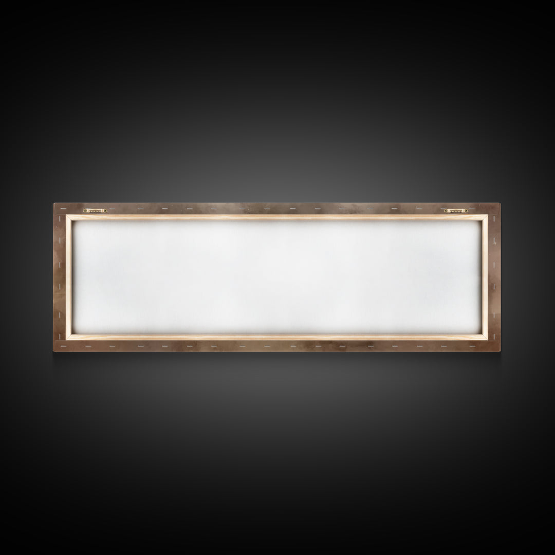 Radiant Dawn Path | Framed Canvas Print | Christian Art Canvas | Panoramic Painting | Christian Wall Art | Christmas Art | Jesus Painting |