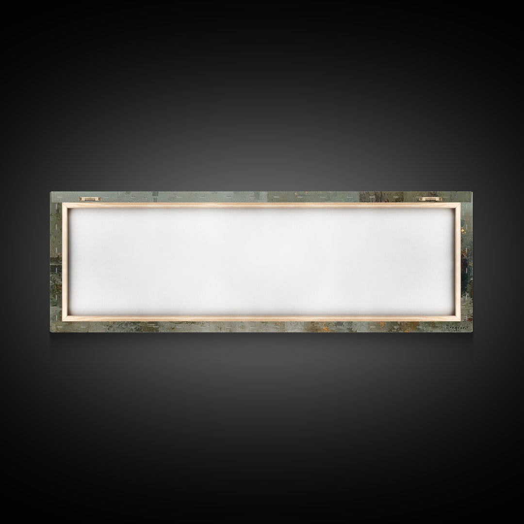 Candlelight Gathering Hope | Framed Canvas Print | Christian Wall Art | Panoramic Frame | Christian Art Canvas | Christmas Art | Faith Art