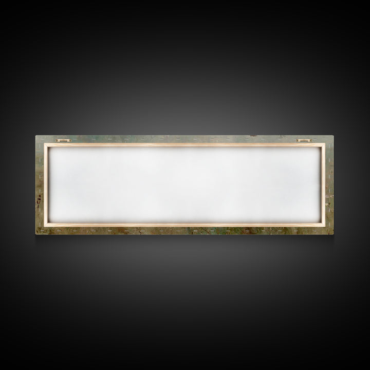 Quiet Garden Cross | Framed Canvas Print | Extra Wide Art | Christian Wall Art | Christian Art Print | Christian Christmas Decor | Modern C