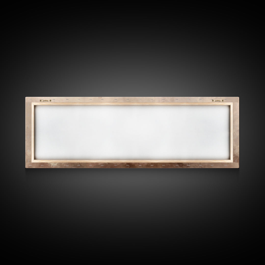 Morning Of Stillness – Framed Canvas Print – Panoramic Frame – Christian Art Canvas – Subtle Christian Paintings – Christian Decor – Jesus