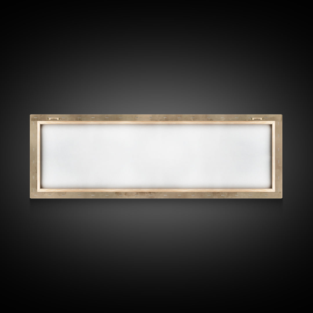 Soft Vigil Serenity - Framed Canvas Print - Christian Wall Art - Panoramic Art - Christian Christmas Art - Christian Art Canvas - Devotiona