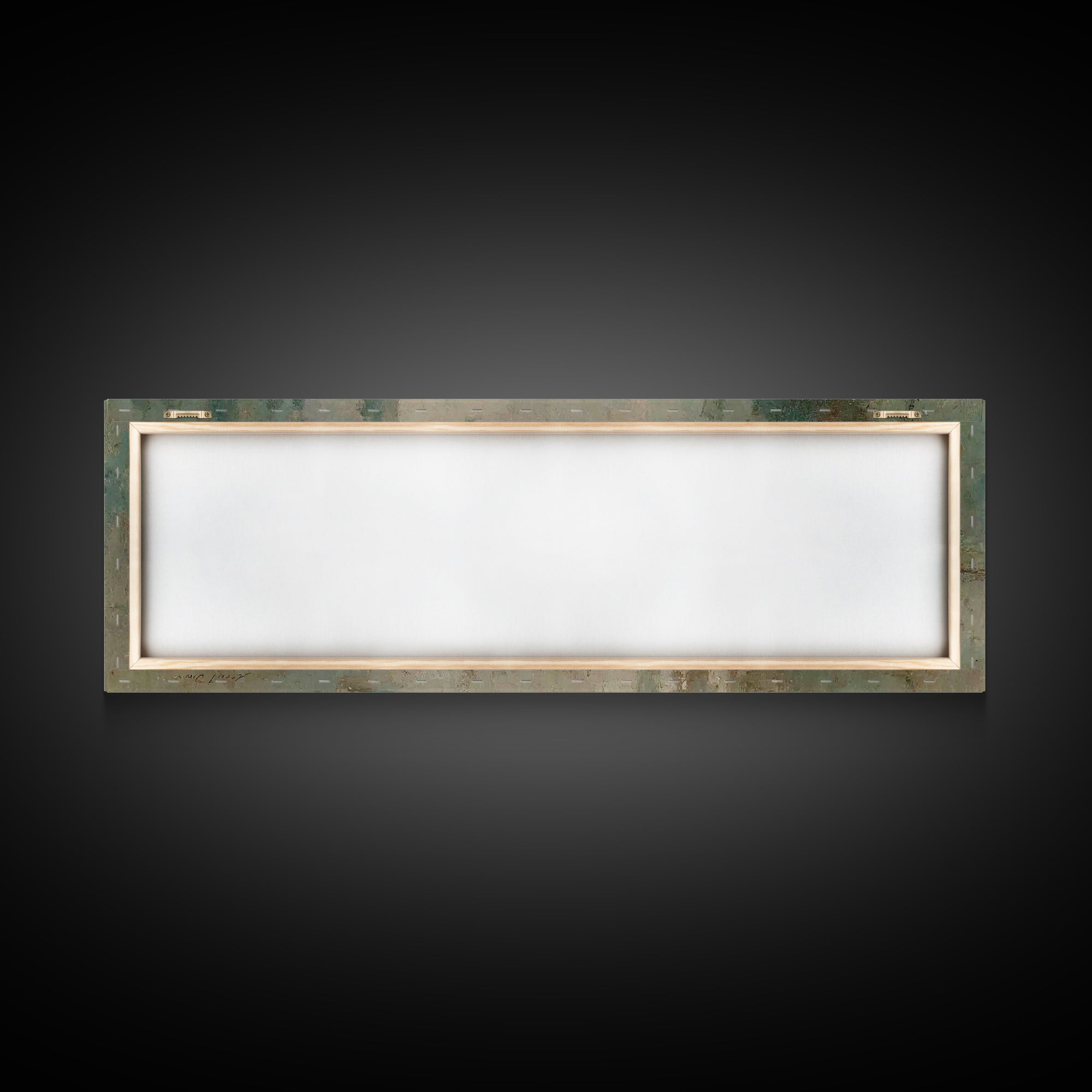 Pilgrims In Light – Framed Canvas Print – Panoramic Painting – Christian Art Print – Vintage Christian Art – Christian Wall Art – Christmas