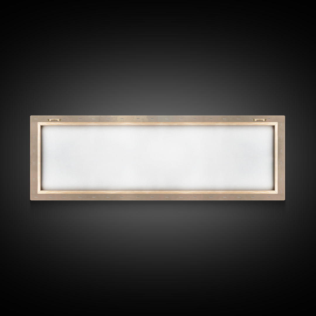 Clouds Of Witnesses | Framed Canvas Print | Panoramic Painting | Christian Art Print | Subtle Christian Art | Christian Wall Art | Vintage