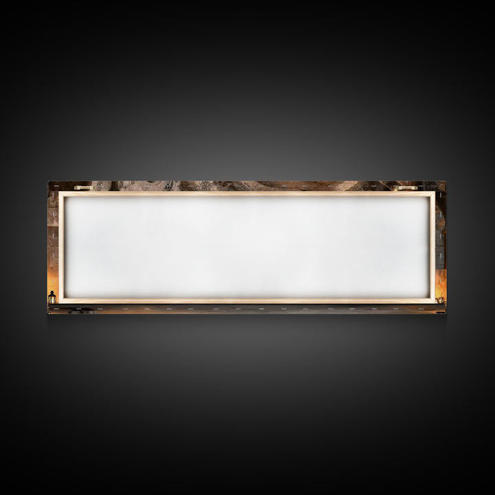 Holy Vigil | Framed Canvas Print | Christian Wall Art | Panoramic Art | Christmas Art | Christian Art Canvas | Christian Christmas Decor