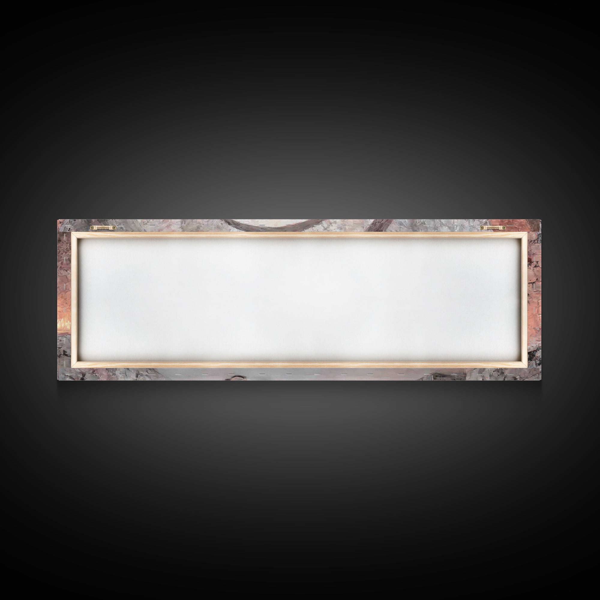Quiet Reverence | Framed Canvas Print | Christian Art Canvas | Panoramic Painting | Christian Wall Art | Christmas Art | Christian Decor