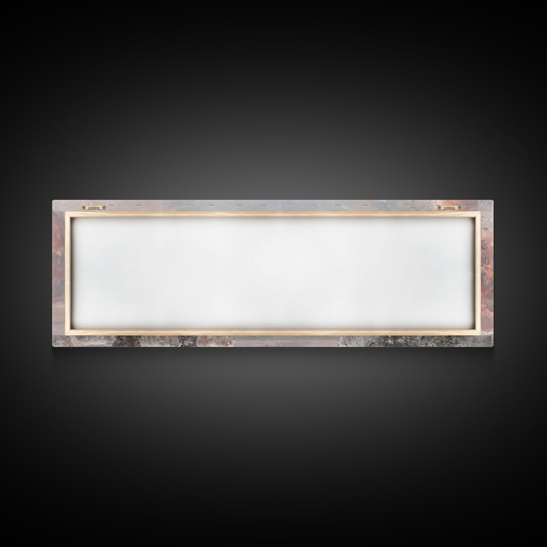 Risen In Glory – Framed Canvas Print – Panoramic Art – Christian Wall Art – Jesus Painting – Christian Art Canvas – Christian Christmas Art