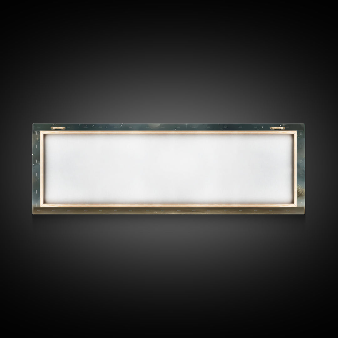Star Of Salvation – Framed Canvas Print – Panoramic Wall Art – Christian Christmas Art – Christian Art Canvas – Christian Painting – Christ