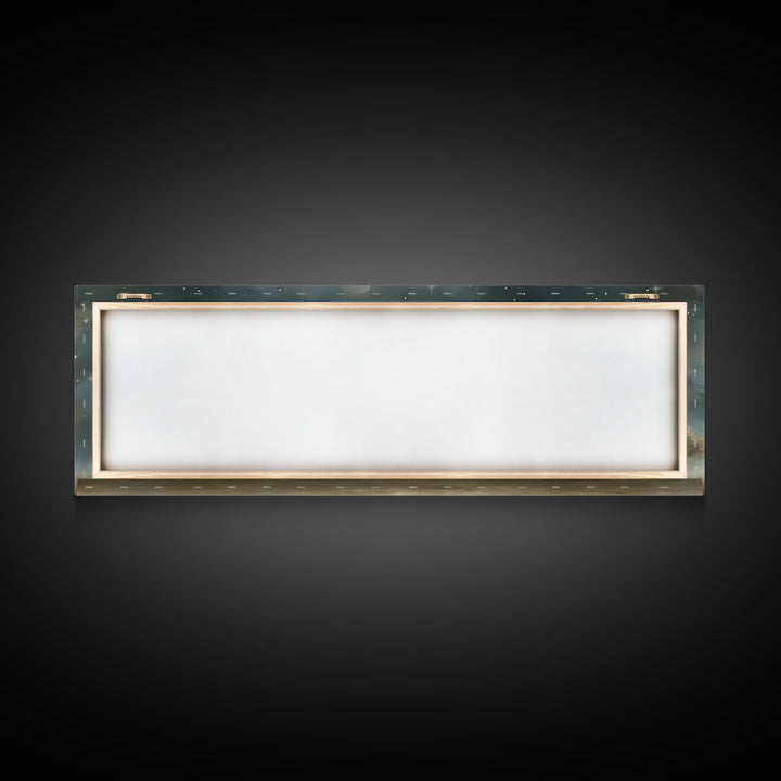 Star Of Salvation – Framed Canvas Print – Panoramic Wall Art – Christian Christmas Art – Christian Art Canvas – Christian Painting – Christ