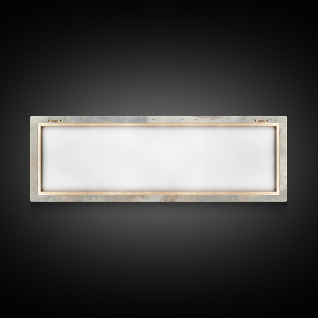 Trumpet Of Dawn – Framed Canvas Print – Panoramic Frame – Christian Art Canvas – Christian Wall Art – Christmas Art – Christian Gifts