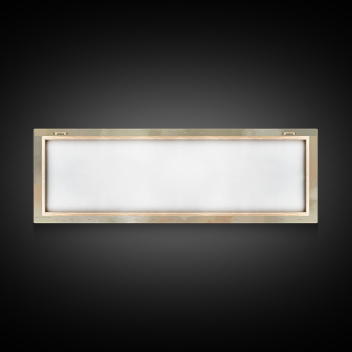 Silent Lantern Line – Framed Canvas Print – Christian Wall Art – Panoramic Painting – Christian Art Canvas – Faith Art – Christmas Art