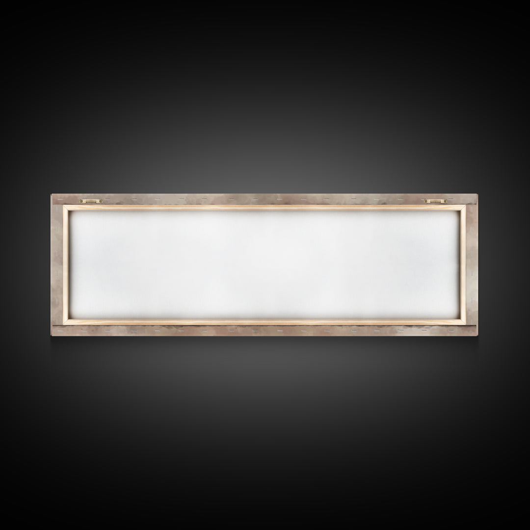 Worn Cross | Framed Canvas Print | Christian Art | Panoramic Painting | Christian Wall Art | Christian Art Canvas | Christian Artwork