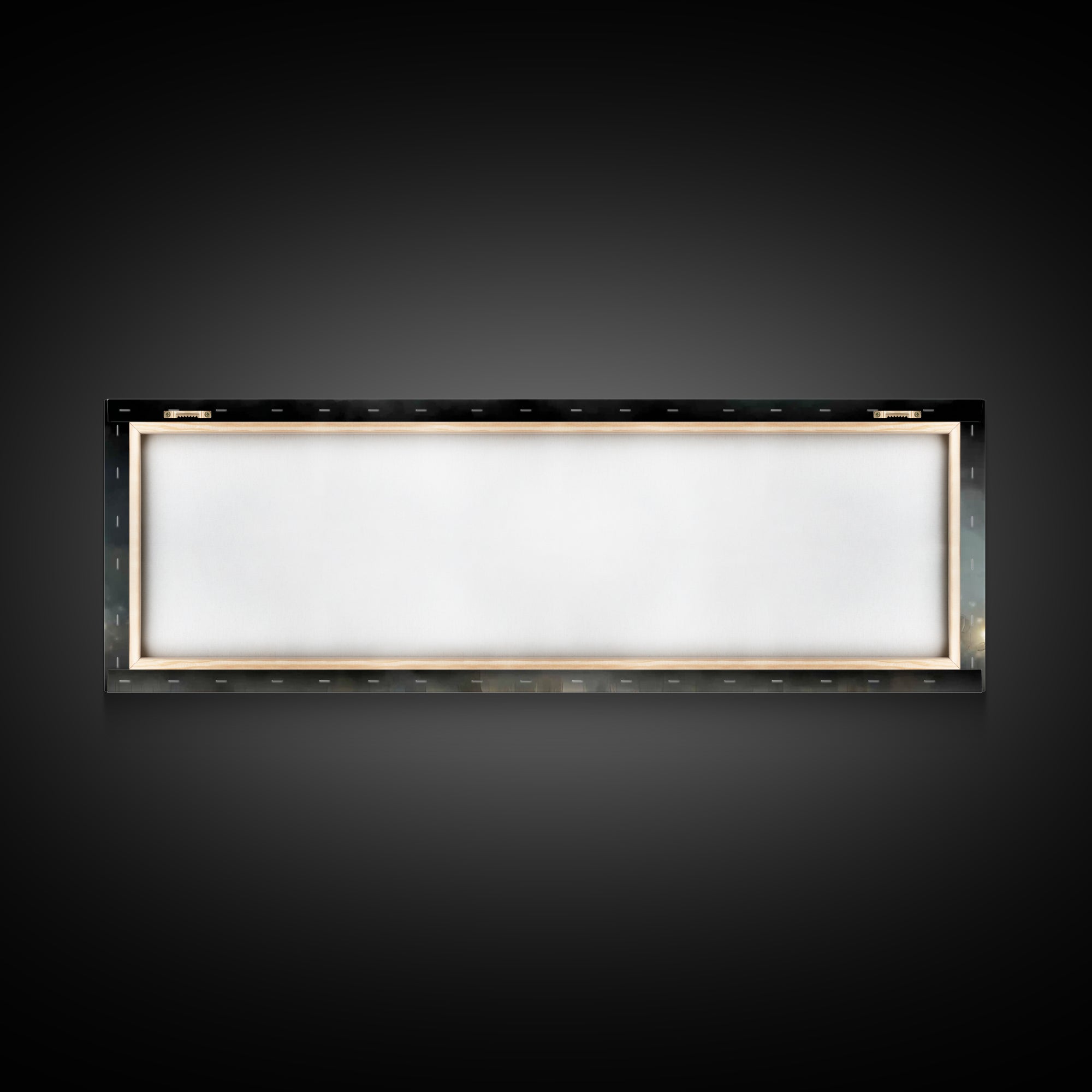 Twilight Candle Crowd | Framed Canvas Print | Christian Wall Art | Panoramic Frame | Christian Art Canvas | Christmas Art | Devotional Art