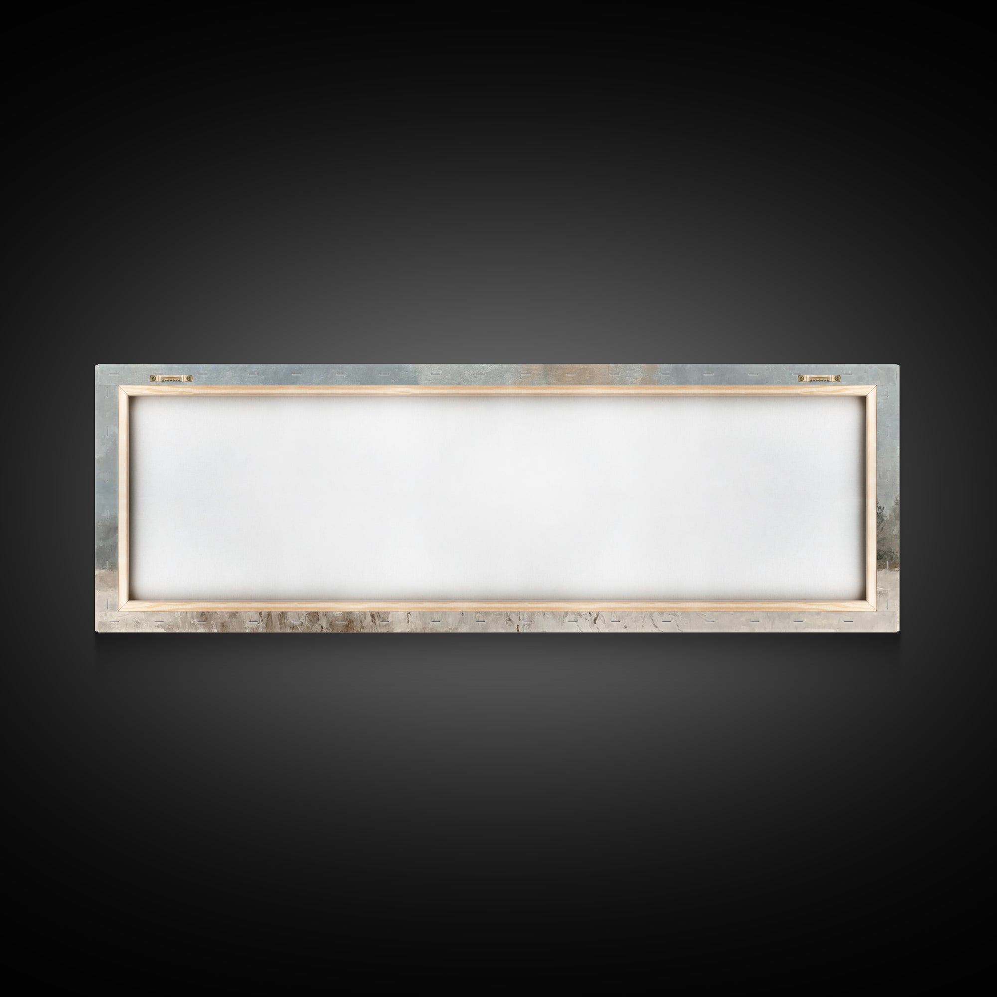 Winter Cross Light, Framed Canvas Print, Panoramic Art, Christian Art Canvas, Christian Wall Art, Christian Painting, Christmas Art