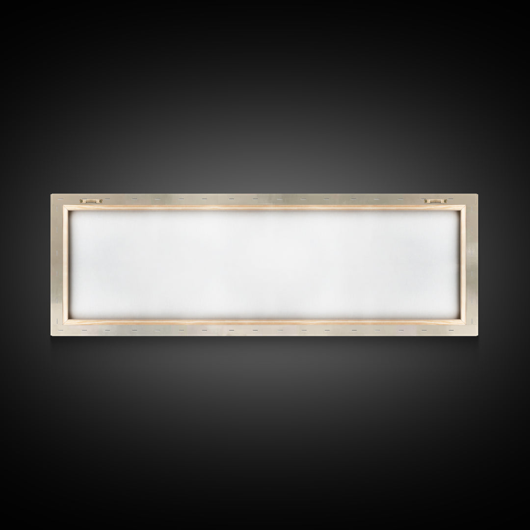 Humble Stable Offering - Framed Canvas Print - Christian Wall Art - Panoramic Painting - Christian Art Canvas - Christmas Art - Sacred Art