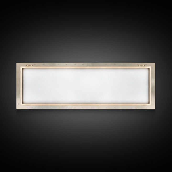 Humble Stable Offering - Framed Canvas Print - Christian Wall Art - Panoramic Painting - Christian Art Canvas - Christmas Art - Sacred Art
