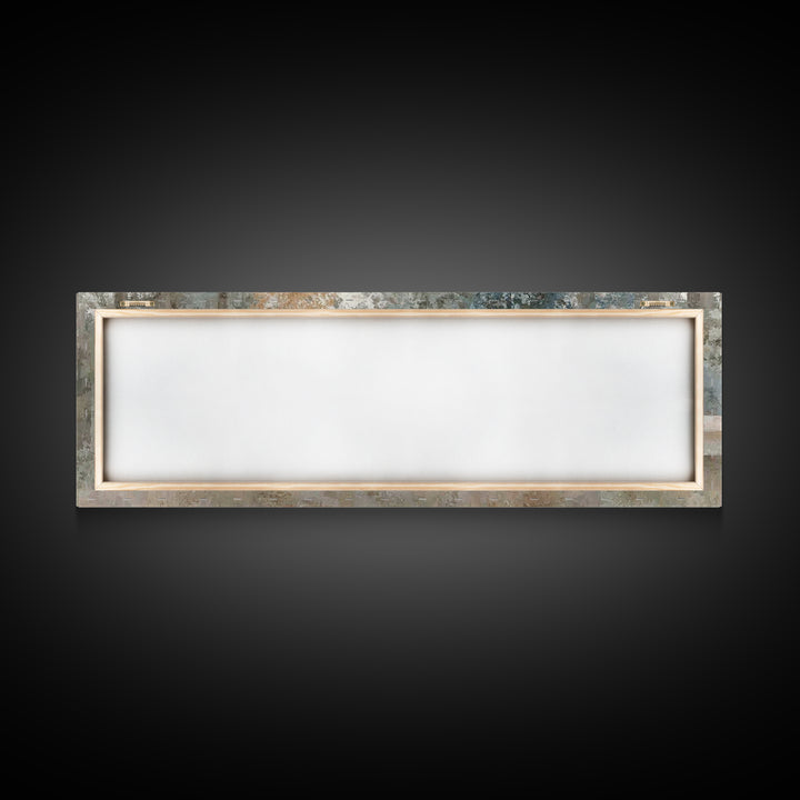 Forest Scripture Calm | Framed Canvas Print | Christian Wall Art | Panoramic Wall Art | Christian Art Canvas | Christian Painting
