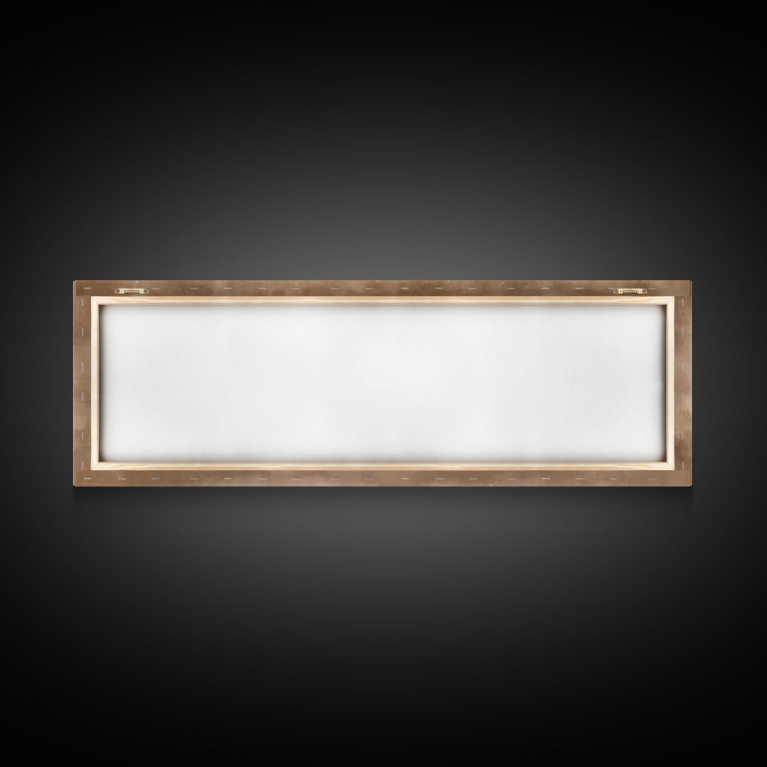 Silent Manger Glow – Framed Canvas Print – Panoramic Art – Christian Wall Art – Christian Art Canvas – Christmas Art – Christian Christmas