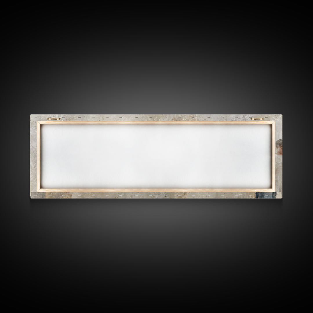 Children’s Candle Prayer – Framed Canvas Print – Panoramic Art – Christian Wall Art – Christian Art Canvas – Christian Painting – Christmas