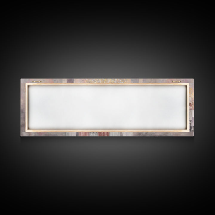 Gathered In Grace – Framed Canvas Print – Panoramic Painting – Christian Art Canvas – Christian Wall Art – Christmas Art – Christian Painti